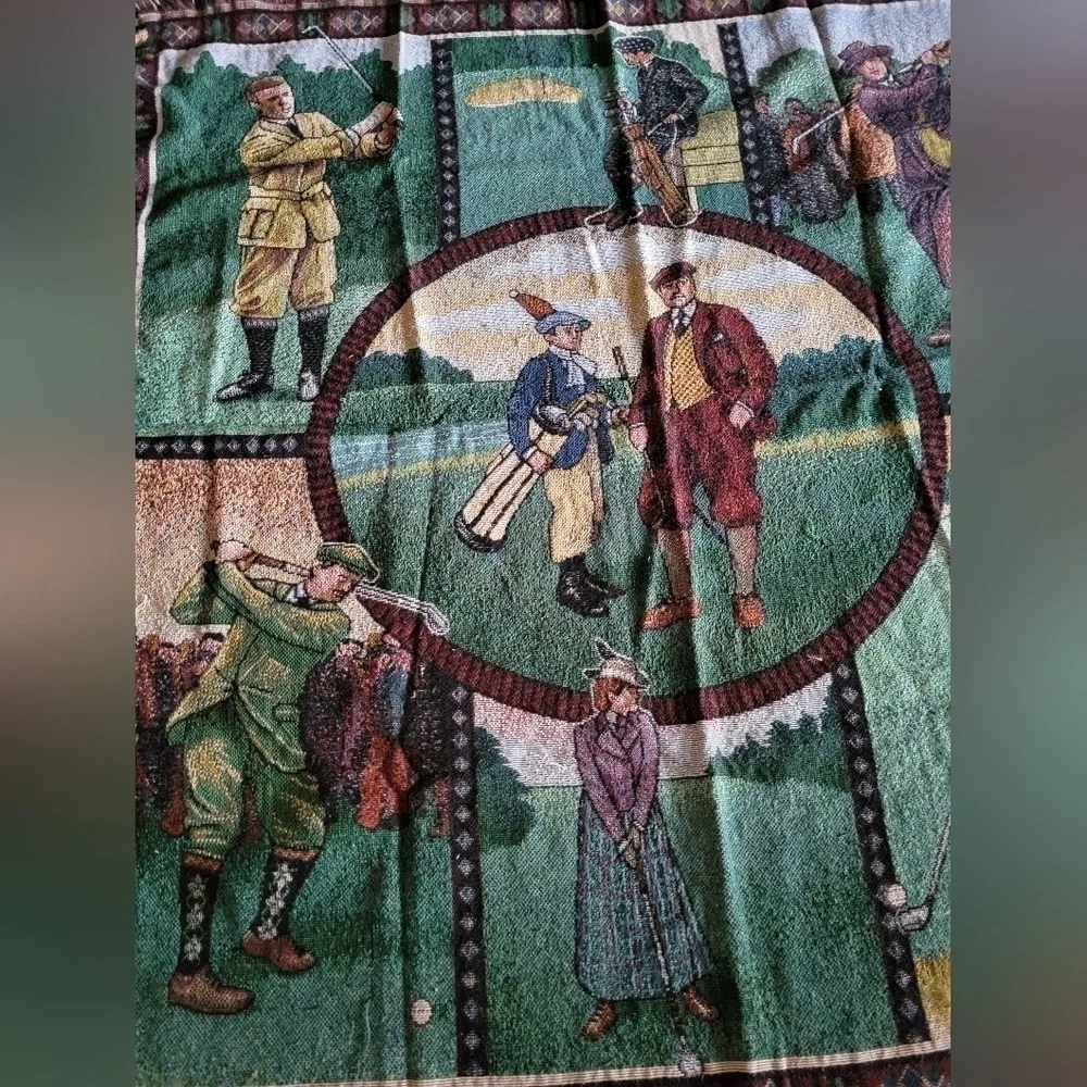 American Weavers Tapestry Golf Theme